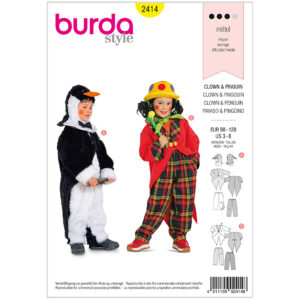 Burda mønster, Børn, Karneval Klovn og Pingvin