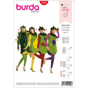 Burda mønster,  Karneval Frugter
