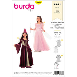 Burda mønster, Børn,  Karneval, Slotsfrue og Fe