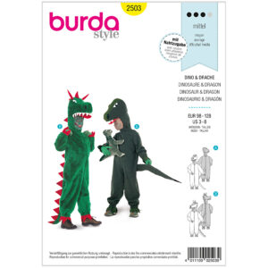 Burda mønster, Børn, Karneval Drage og Dino