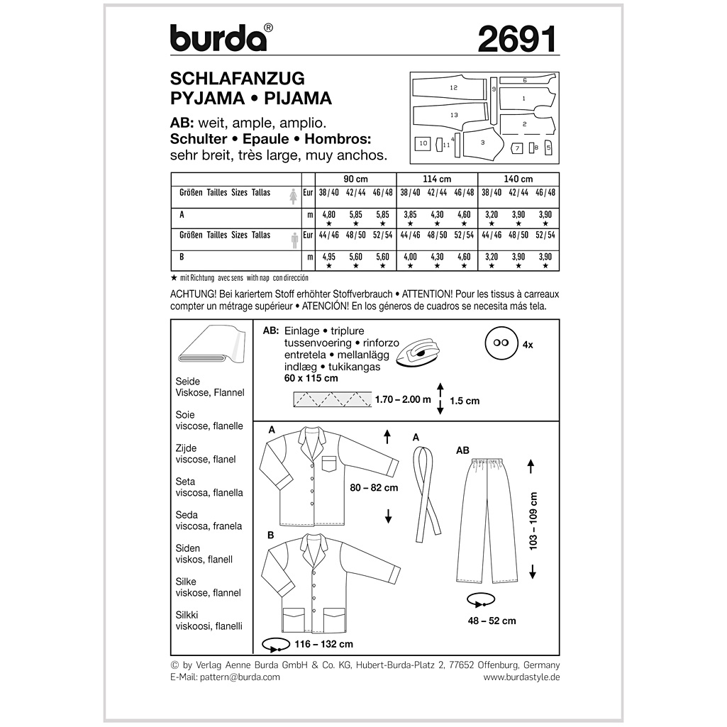 Burda mønster, Nattøj - Billede 2