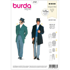 Burda Mønster, Karneval, Historisk 1848 Mand