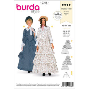 Burda Mønster, Karneval, Historisk 1848 Dame