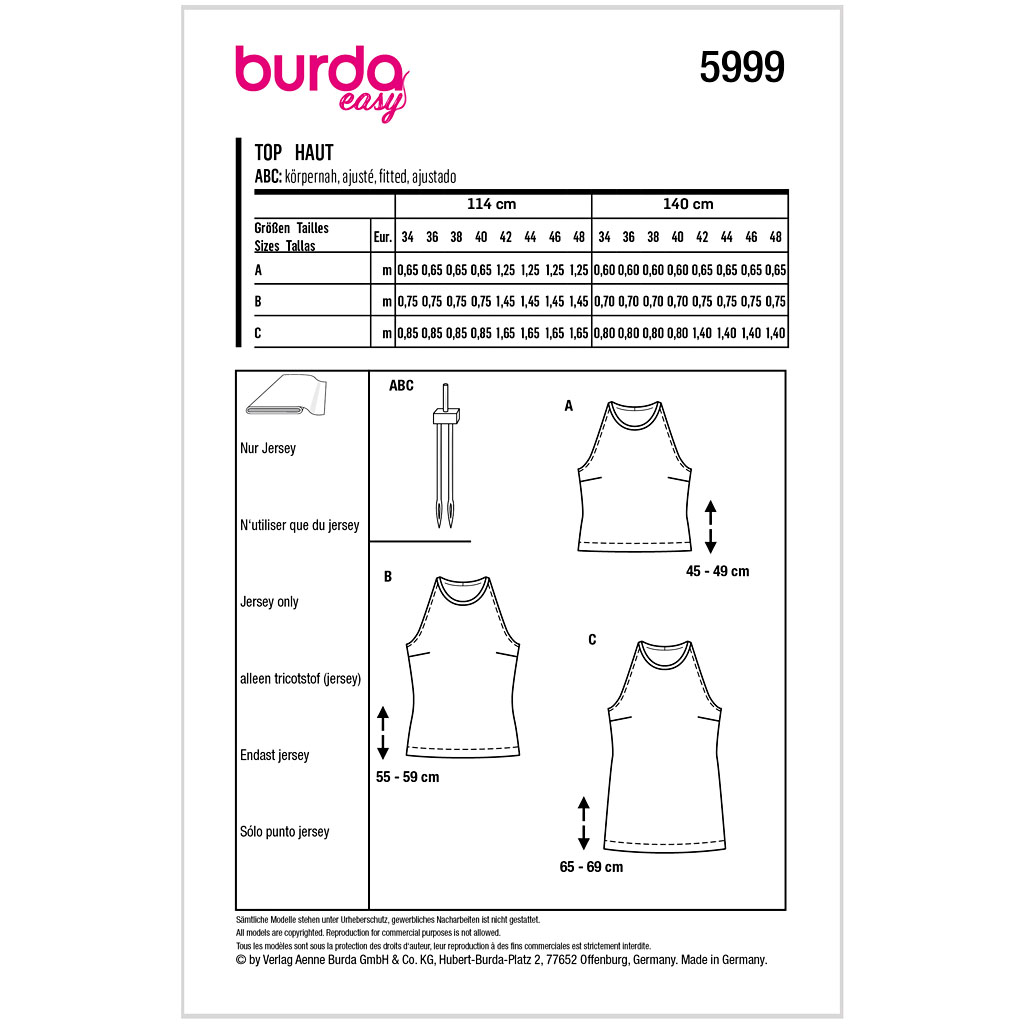 Burda mønster, Top - Billede 2