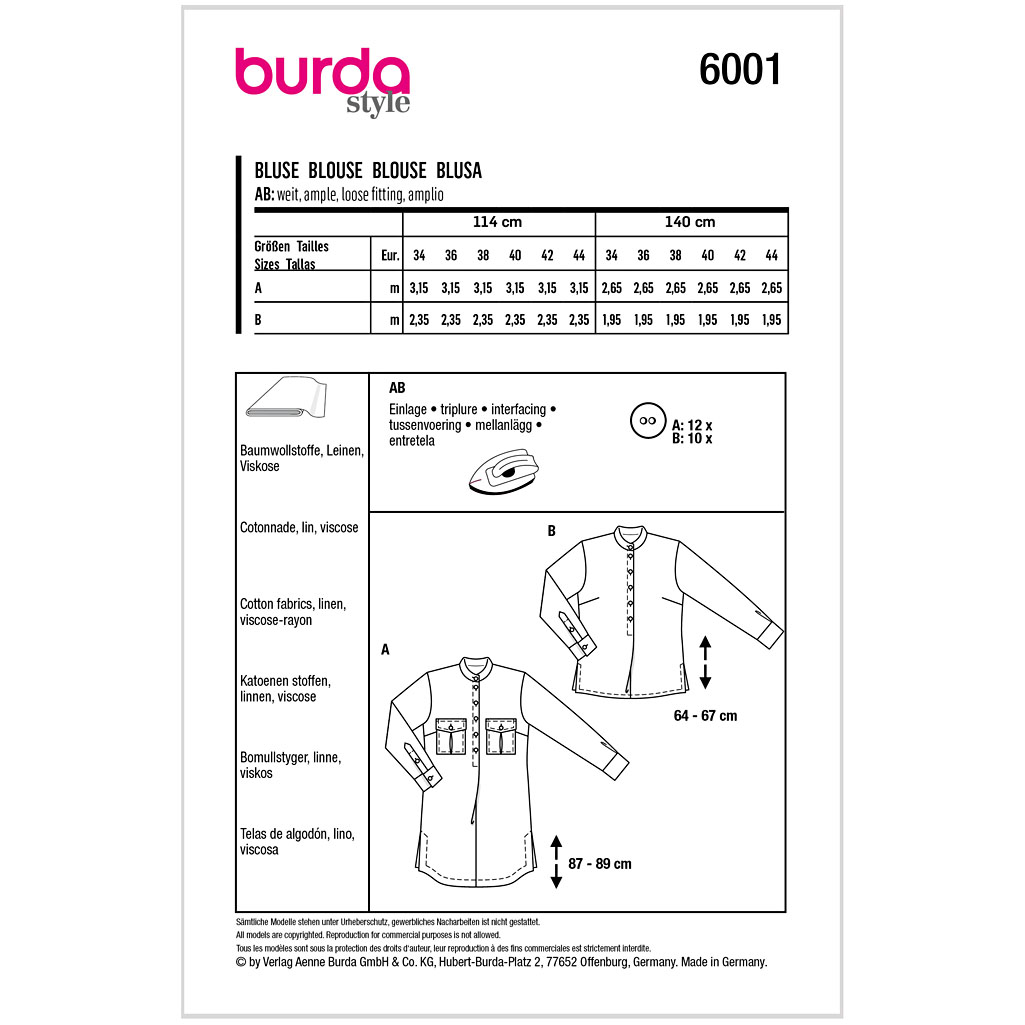 Burda Mønster, Bluse - Billede 2