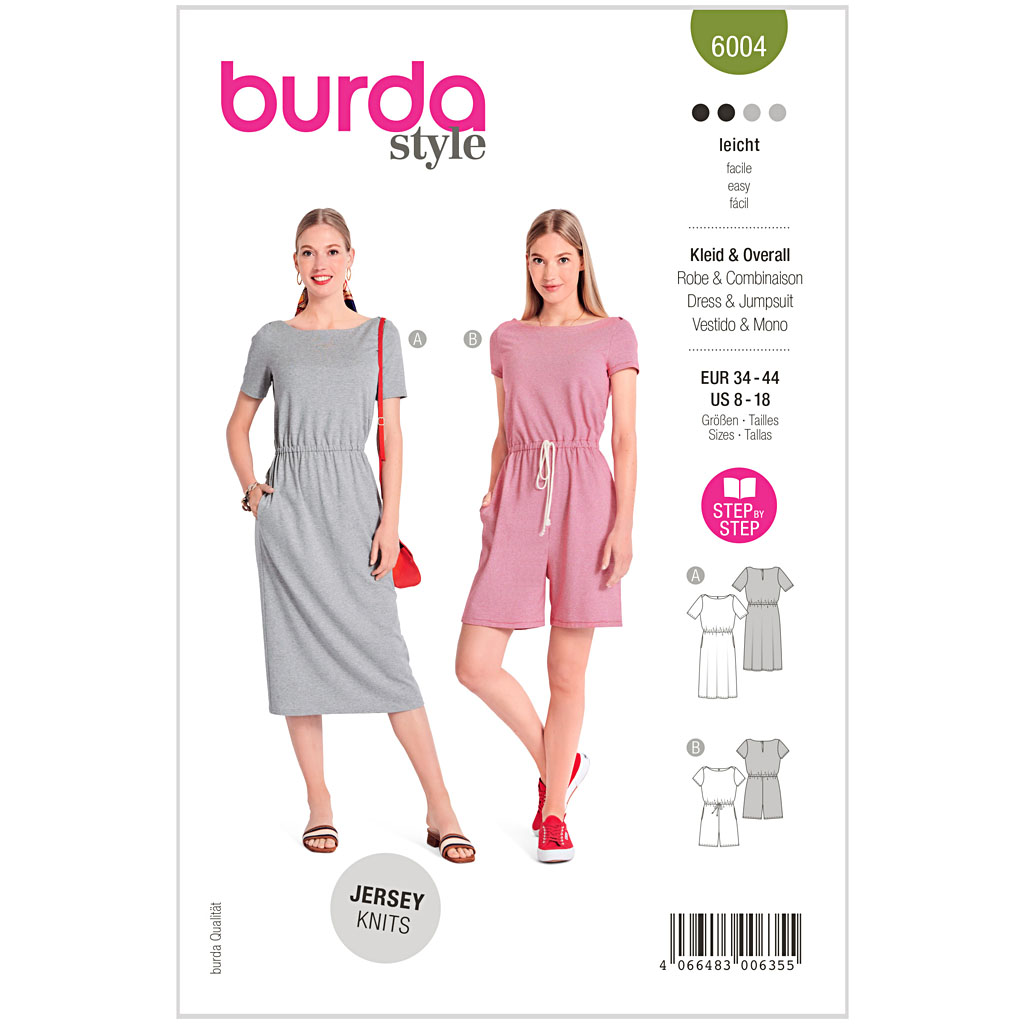 Burda Mønster, Kjole og jumpsui