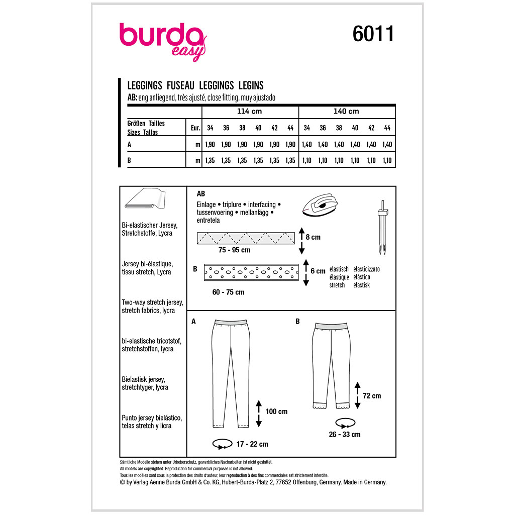 Burda mønster, Leggings - Billede 2