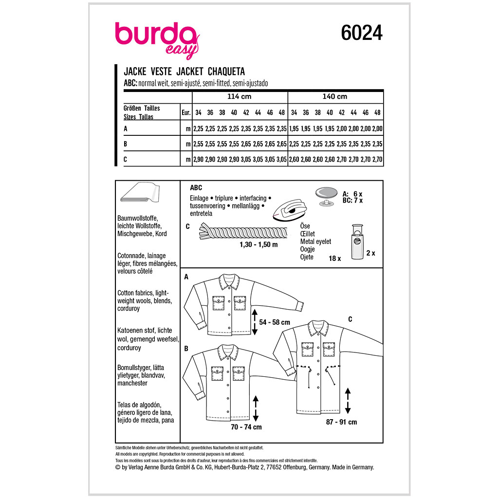 Burda Mønster, Jakke - Billede 2