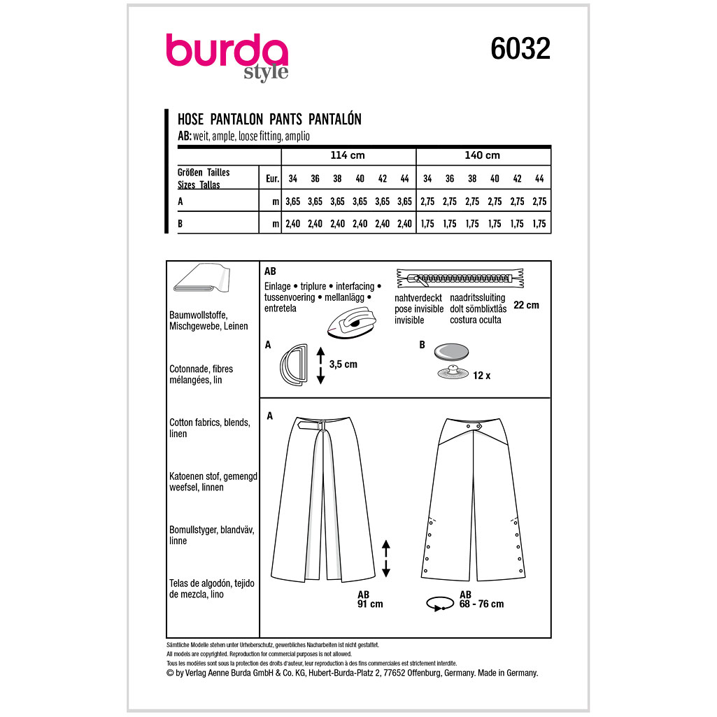 Burda Mønster, Bukser - Billede 2