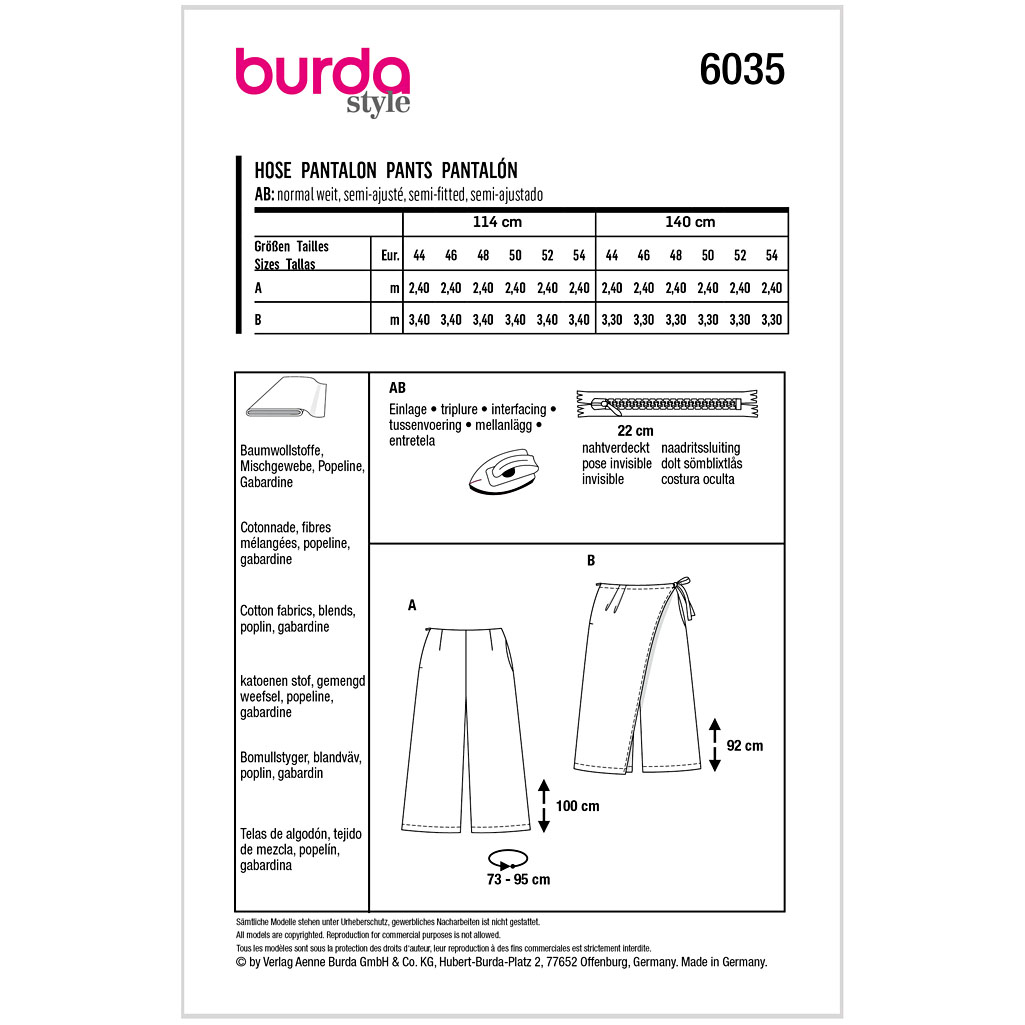 Burda Mønster, Bukser - Billede 2