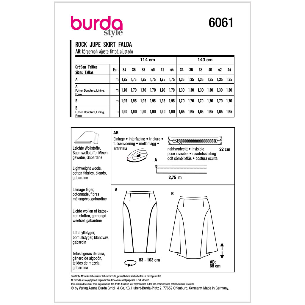 Burda mønster, Nederdel - Billede 2