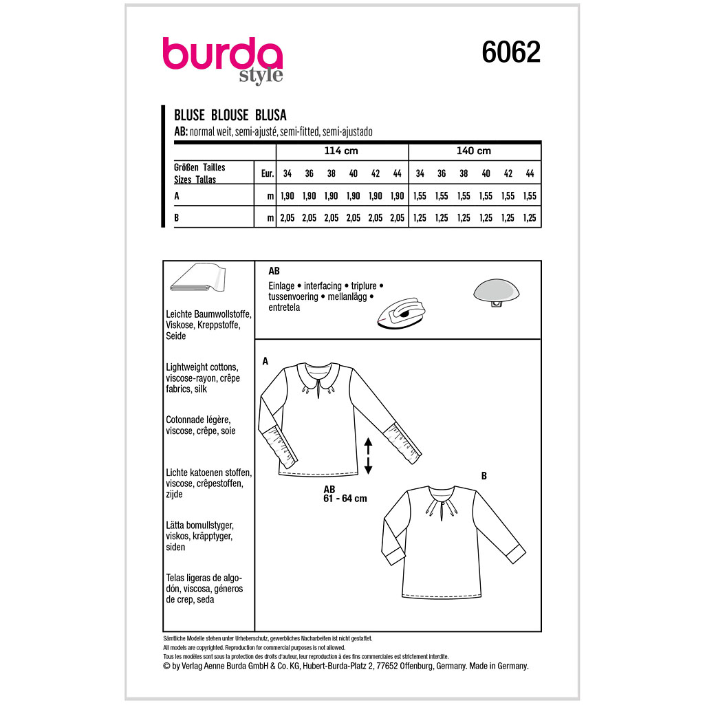 Burda Mønster, Bluse - Billede 2