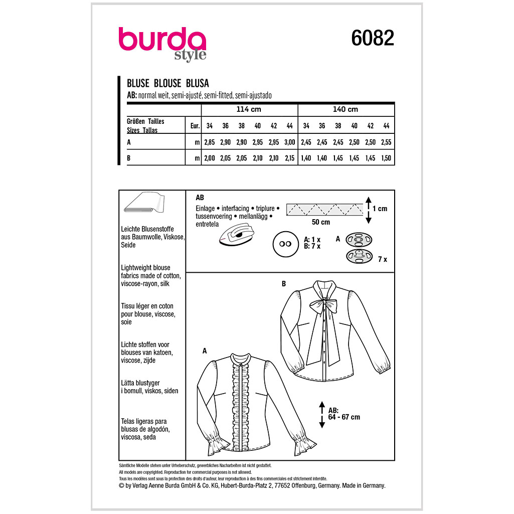 Burda Mønster, Bluse - Billede 2