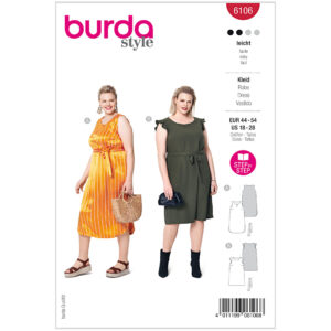 Burda mønster, Kjole. Str. 44-54