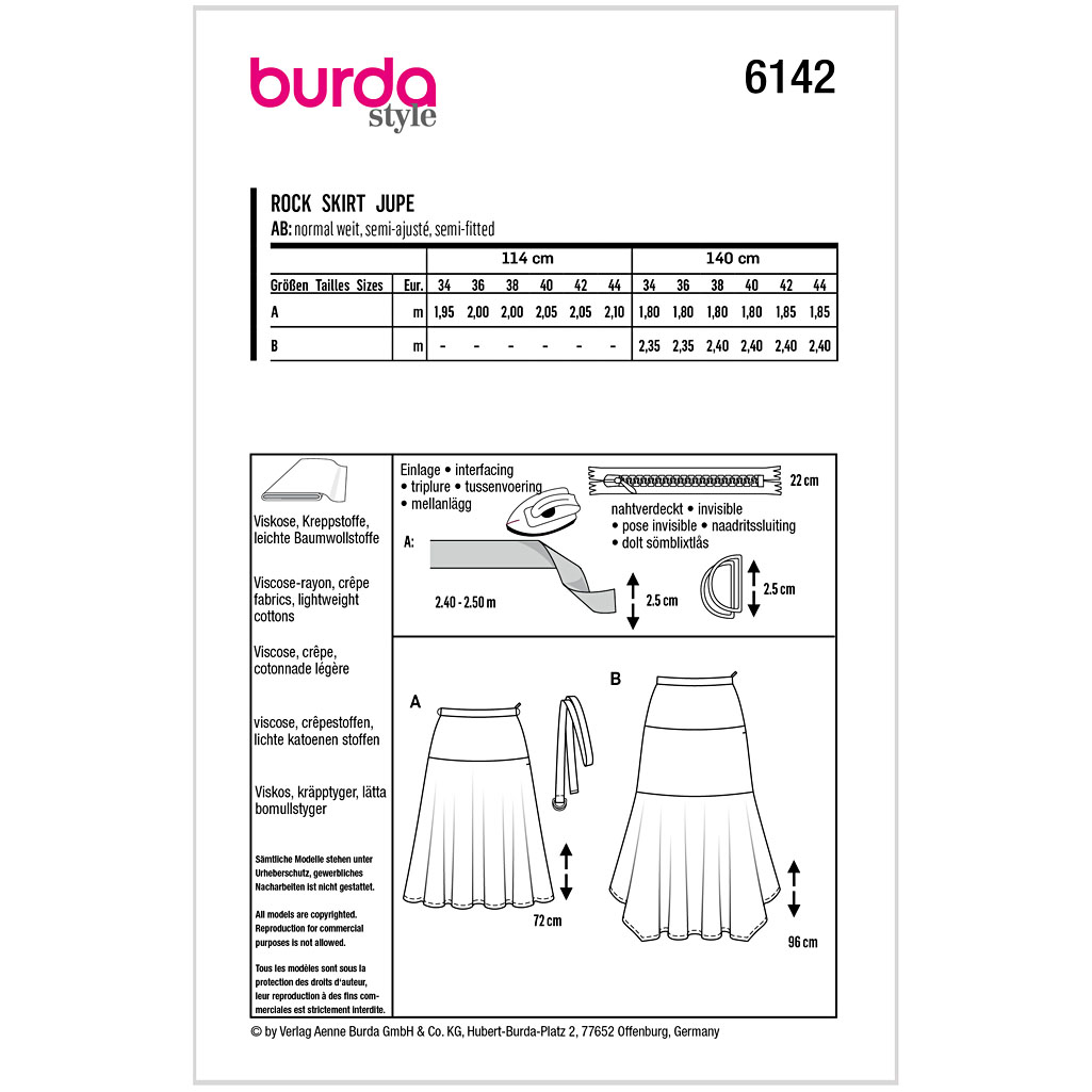 Burda mønster, Nederdel - Billede 2