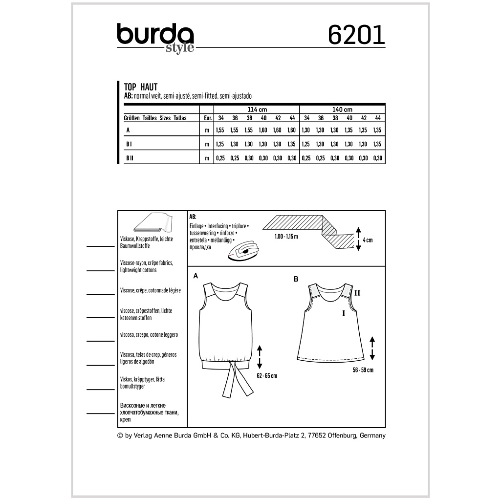 Burda Mønster,Top - Billede 2