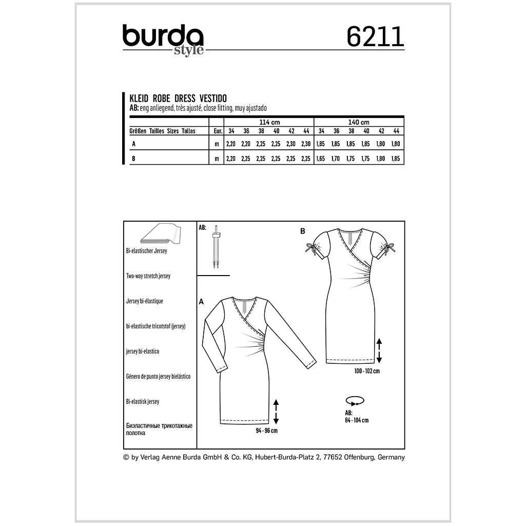 Burda Mønster, Kjole - Billede 2