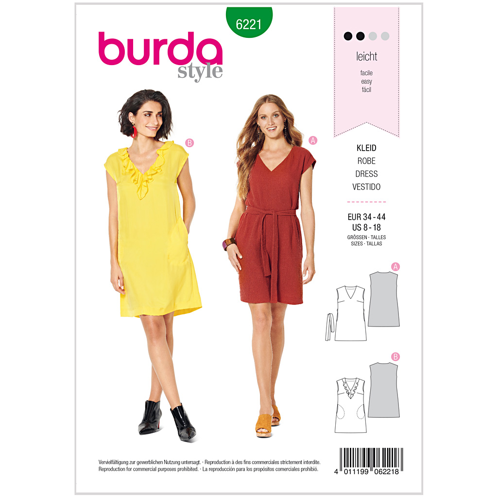 Burda Mønster, Kjole