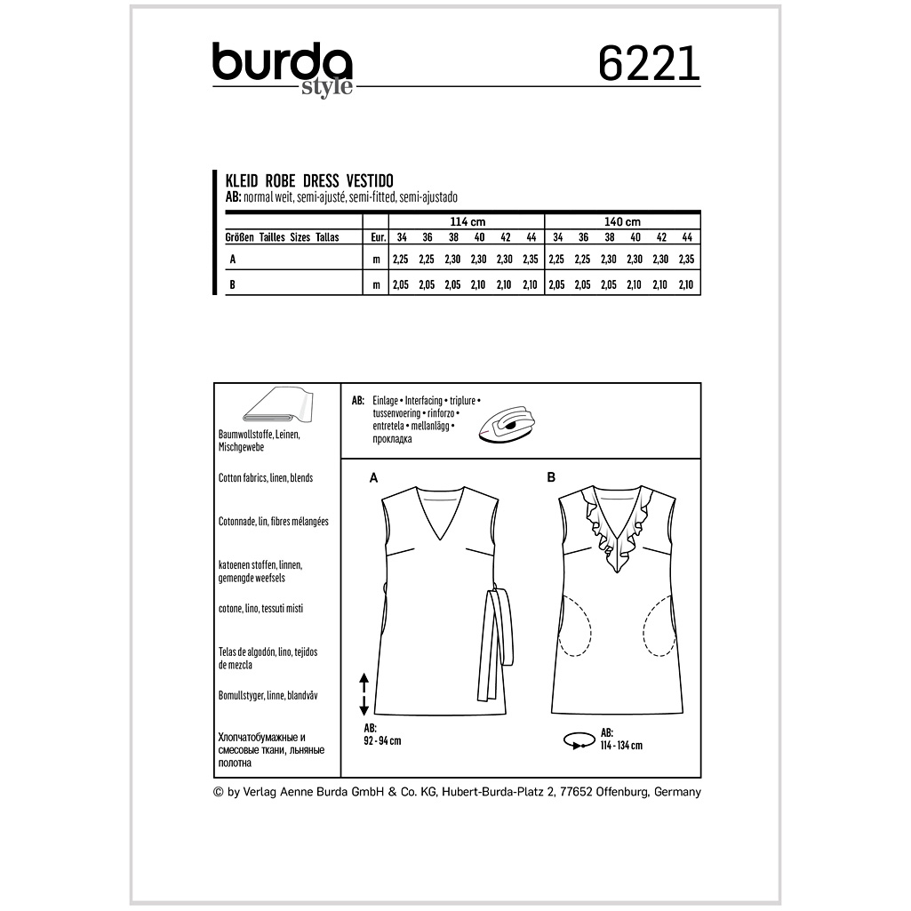 Burda Mønster, Kjole - Billede 2