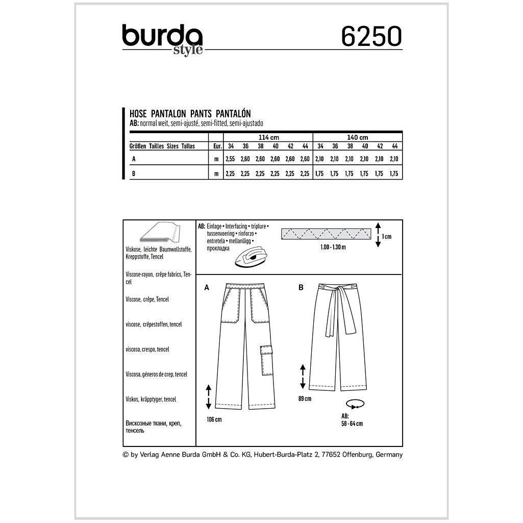 Burda Mønster, Buks, - Billede 2