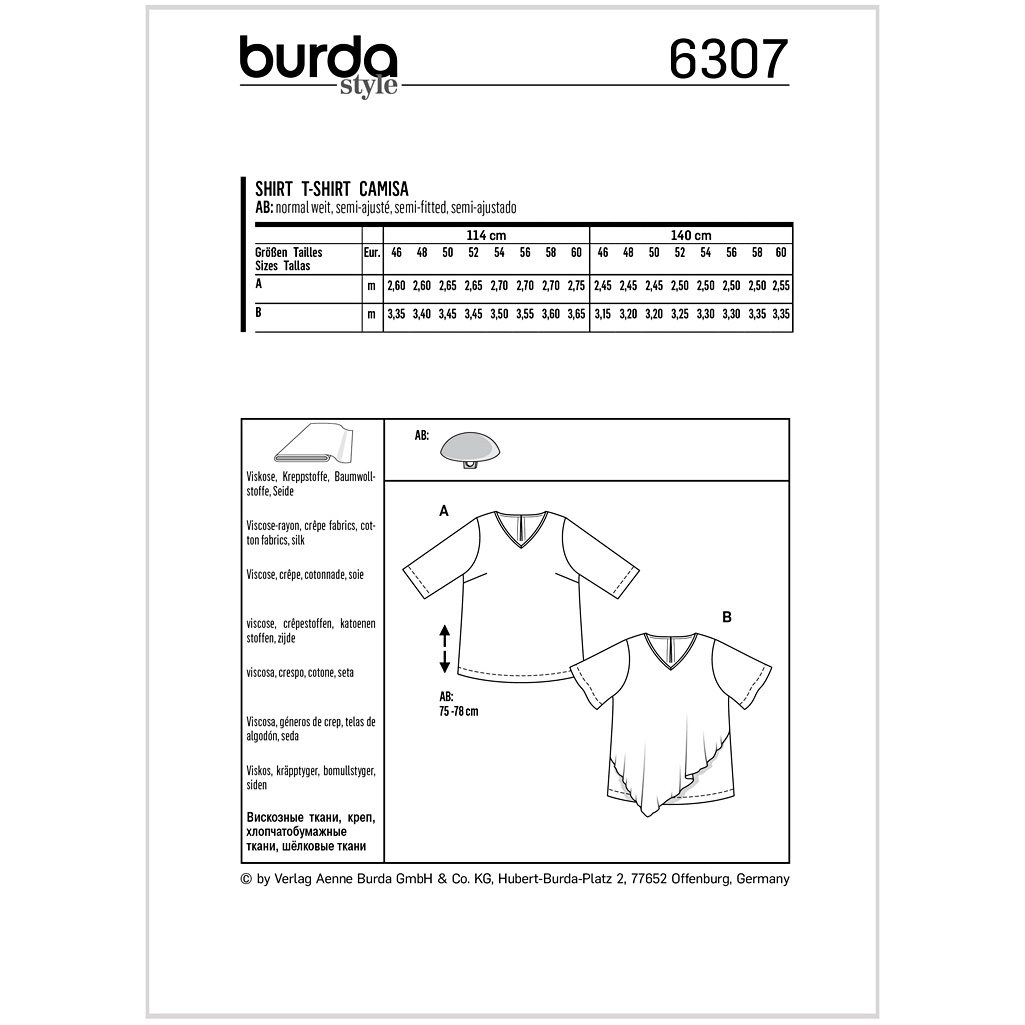 Burda Mønster, Shirt - Billede 2