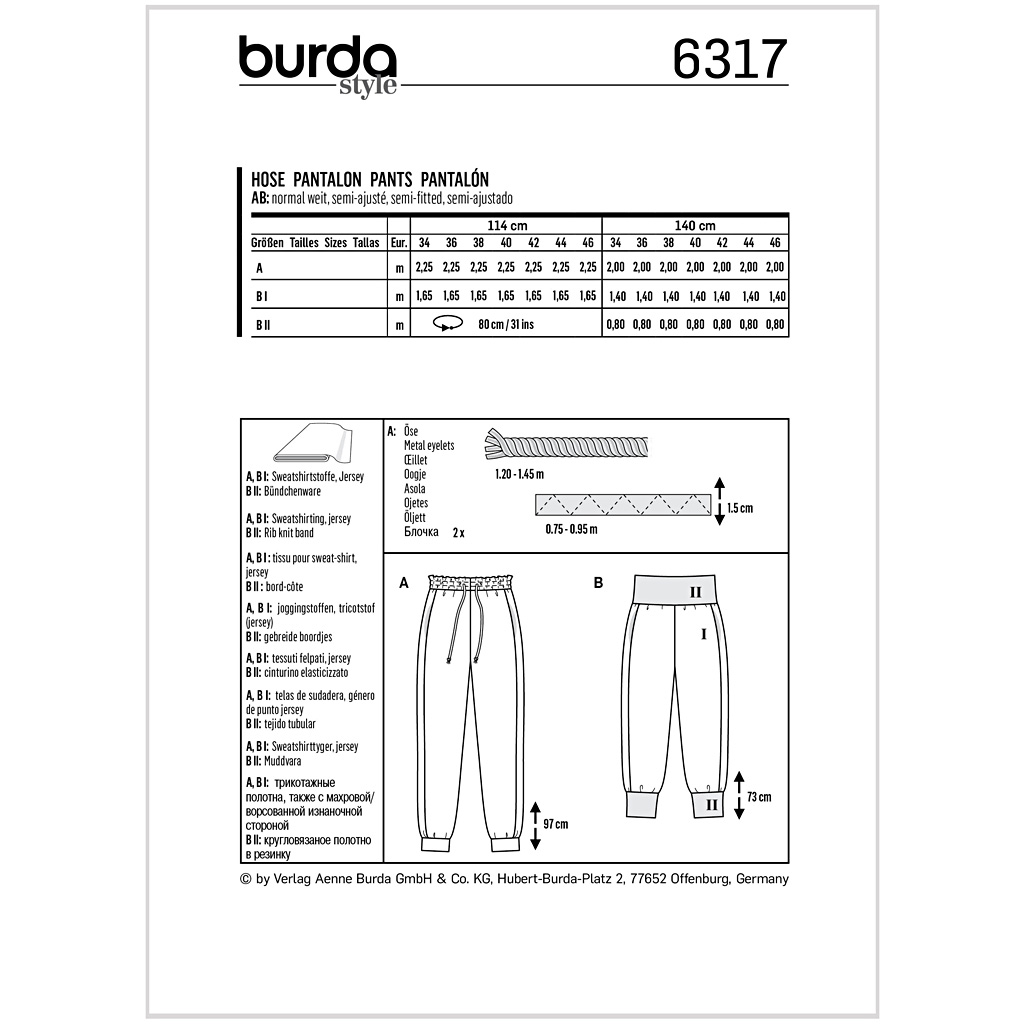 Burda Mønster, Buks - Billede 2