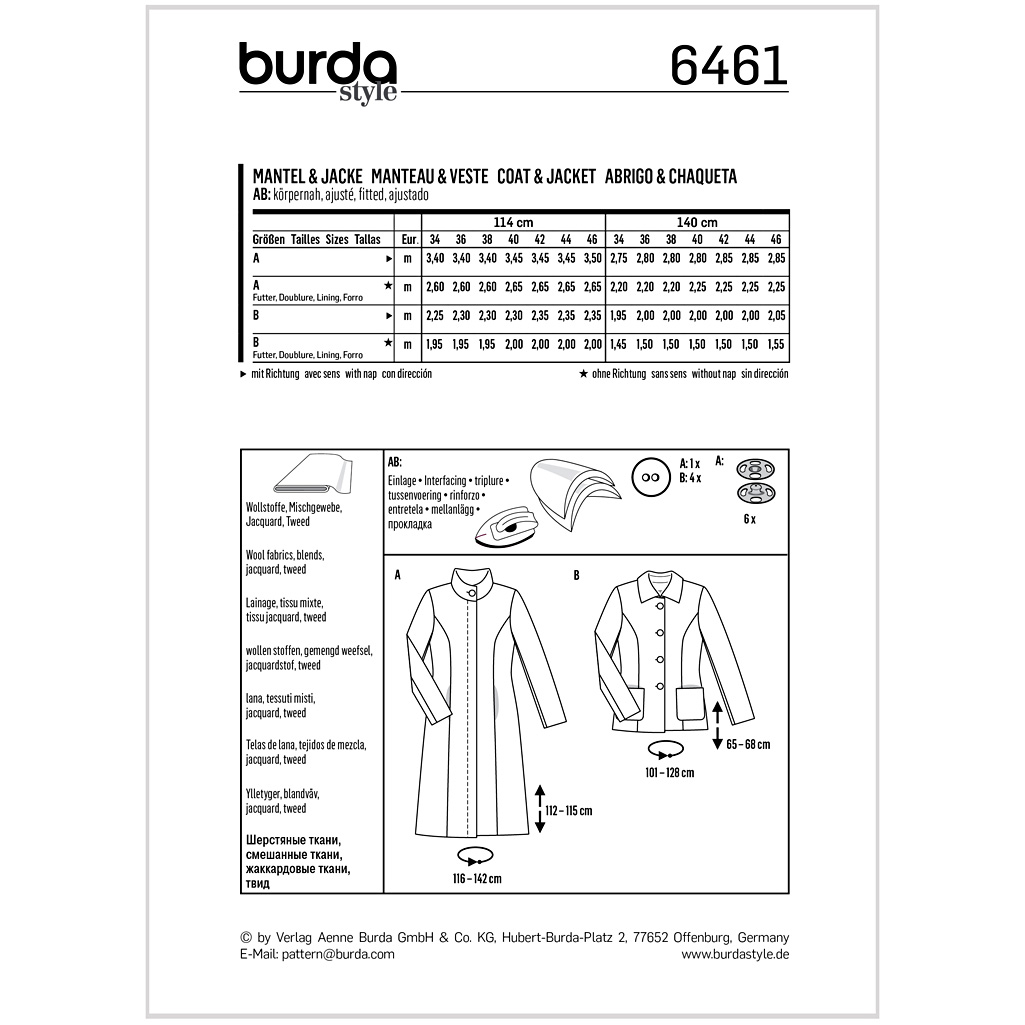 Burda Mønster, Jakke - Billede 2