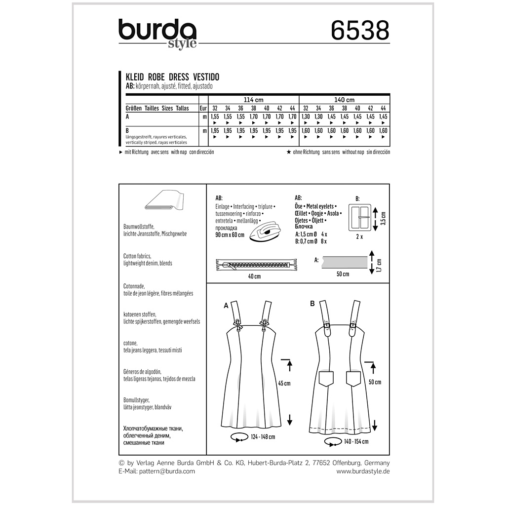Burda Mønster, Kjole - Billede 2