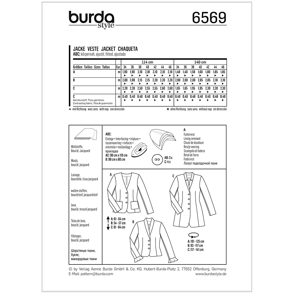 Burda Mønster, Jakke - Billede 2