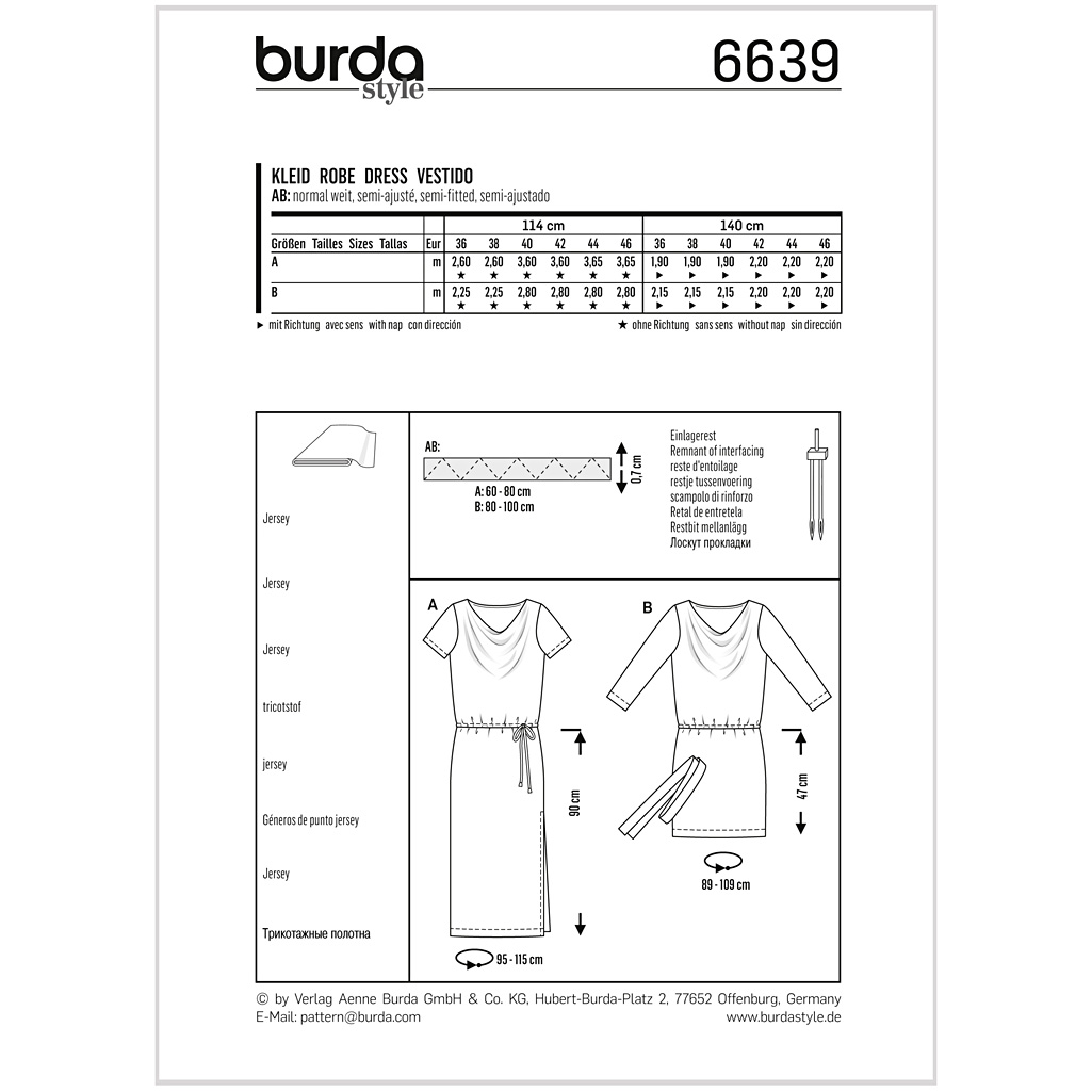 Burda Mønster, Kjole - Billede 2