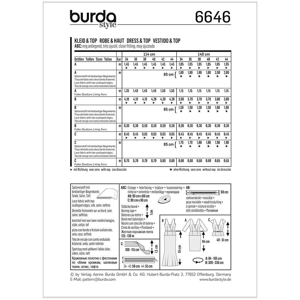 Burda Mønster, Kjole & Top - Billede 2