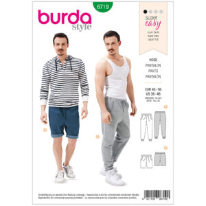 Burda Mønster, Bukser, Herre