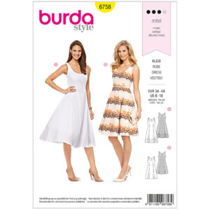 Burda Mønster, Kjole