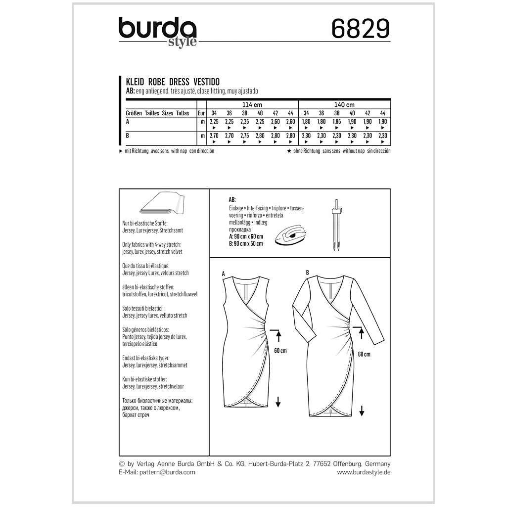Burda Mønster, Kjole - Billede 2