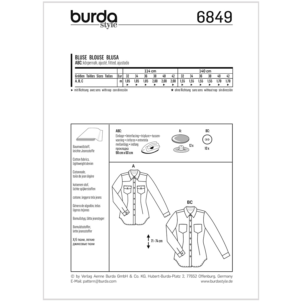 Burda Mønster, Bluse - Billede 2