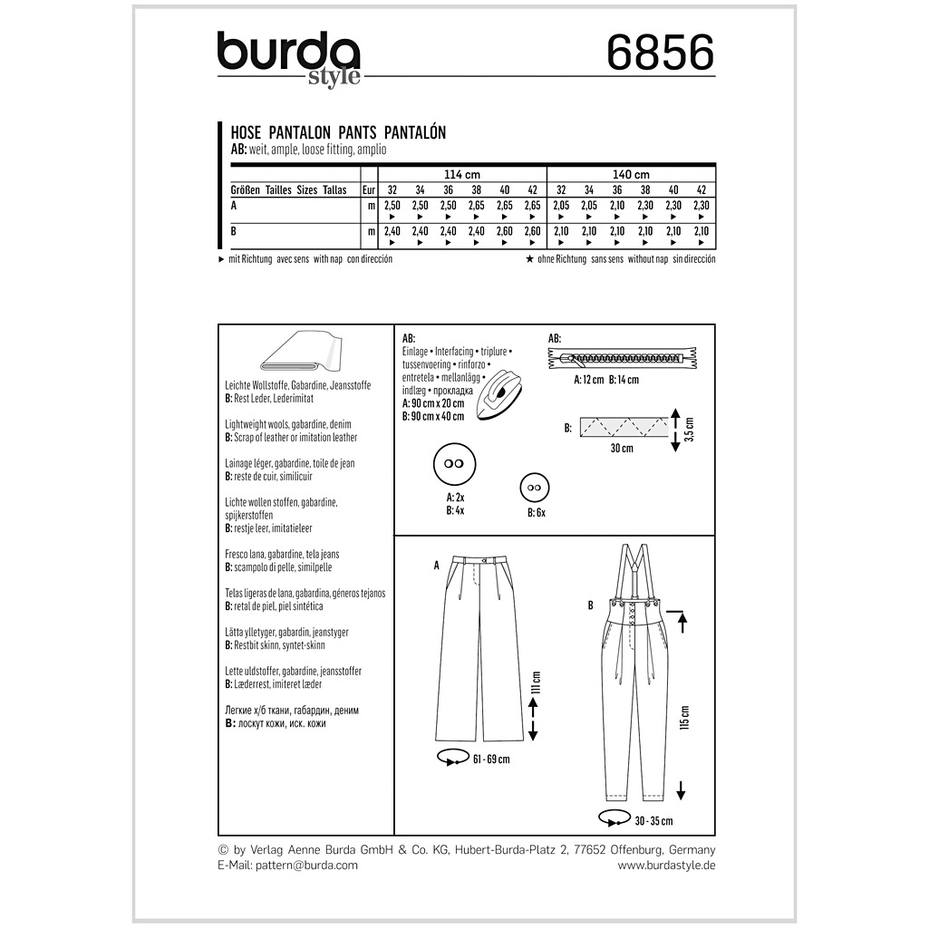 Burda Mønster, Bukser - Billede 2