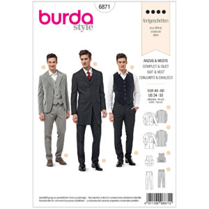 Burda Mønster, Vest, Herre