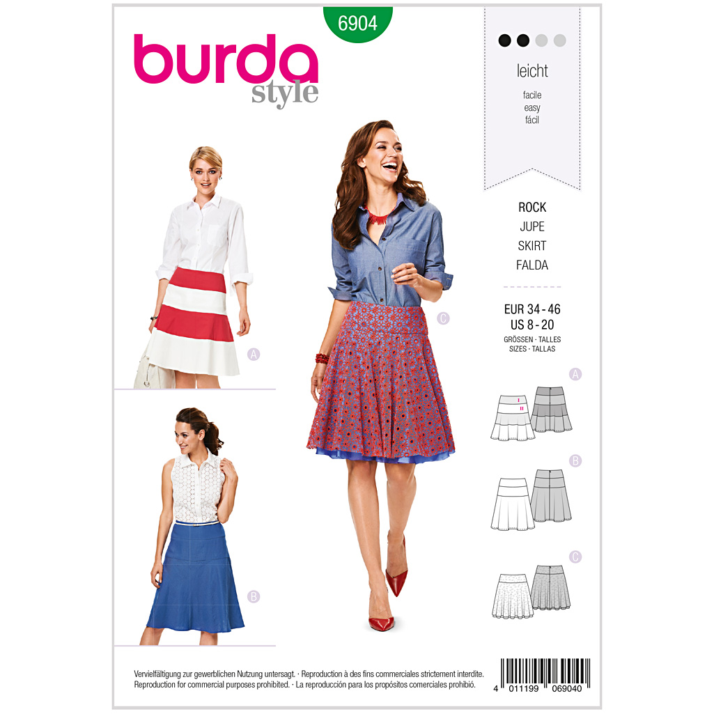 Burda Mønster, Nederdel