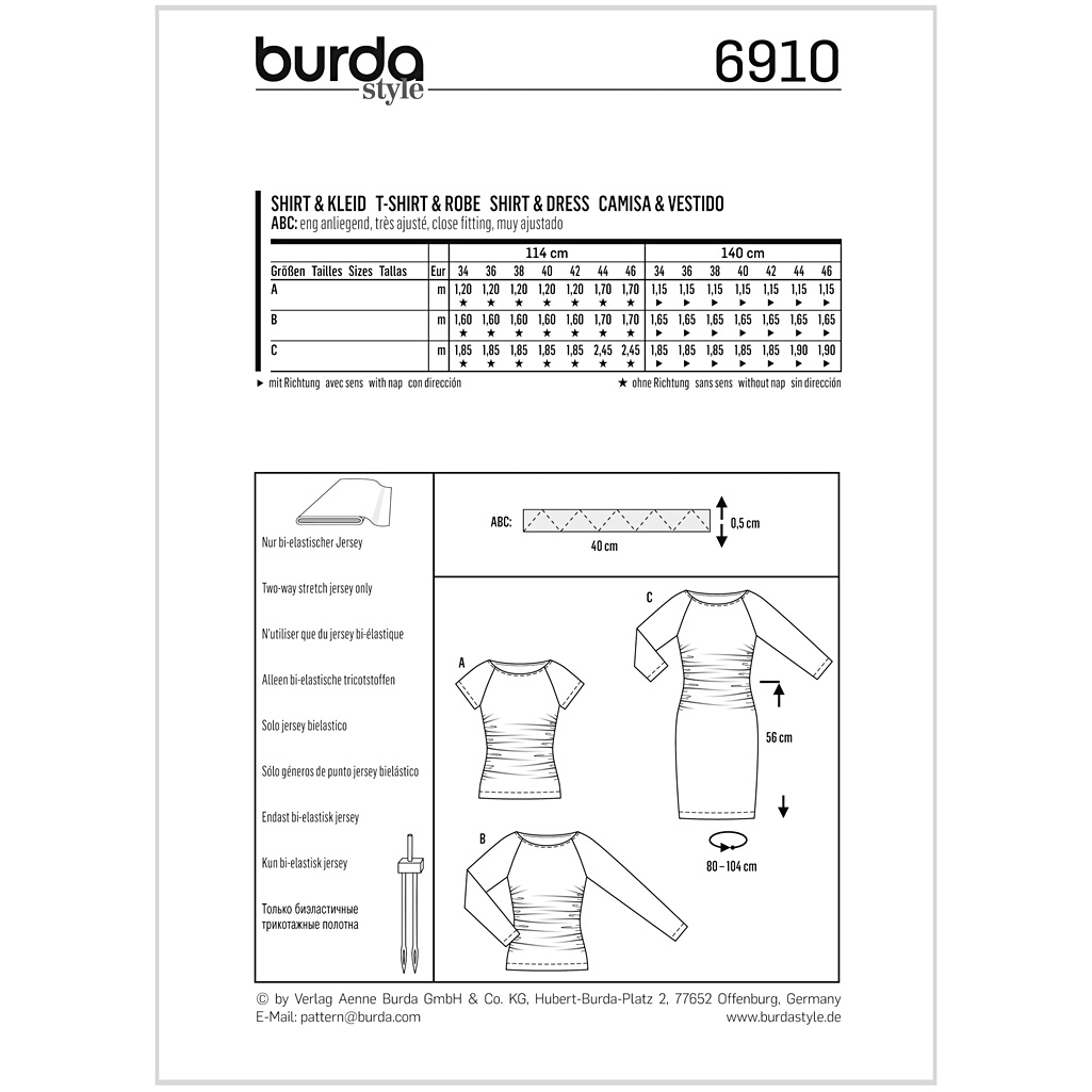Burda Mønster, Shirt & Kjole - Billede 2