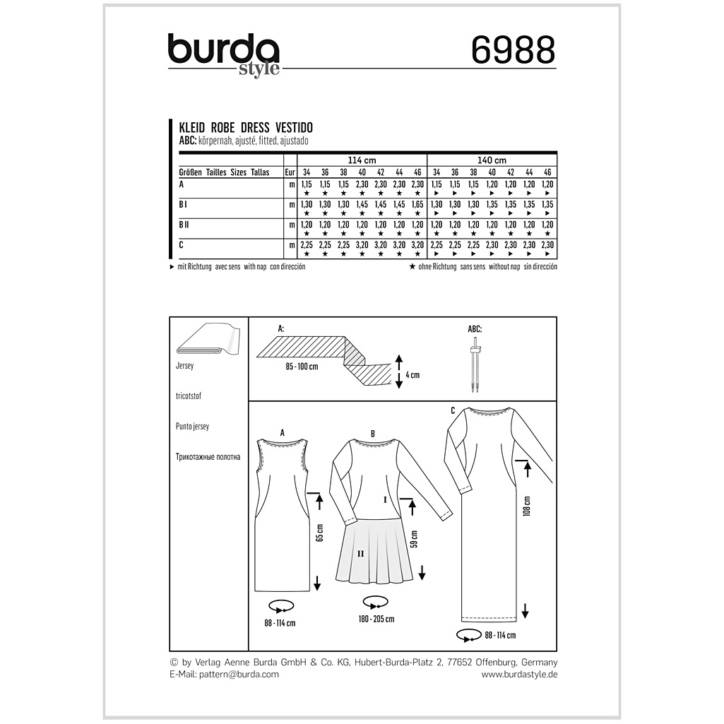 Burda Mønster, Kjole - Billede 2