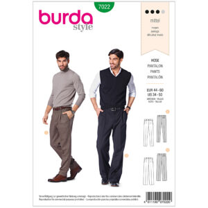 Burda Mønster, Bukser, Herre