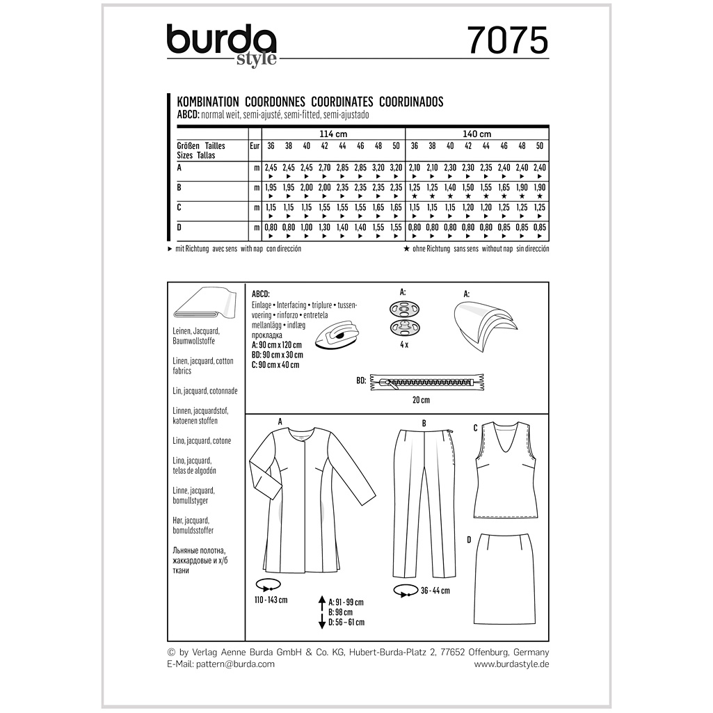 Burda Mønster, Kombination - Billede 2