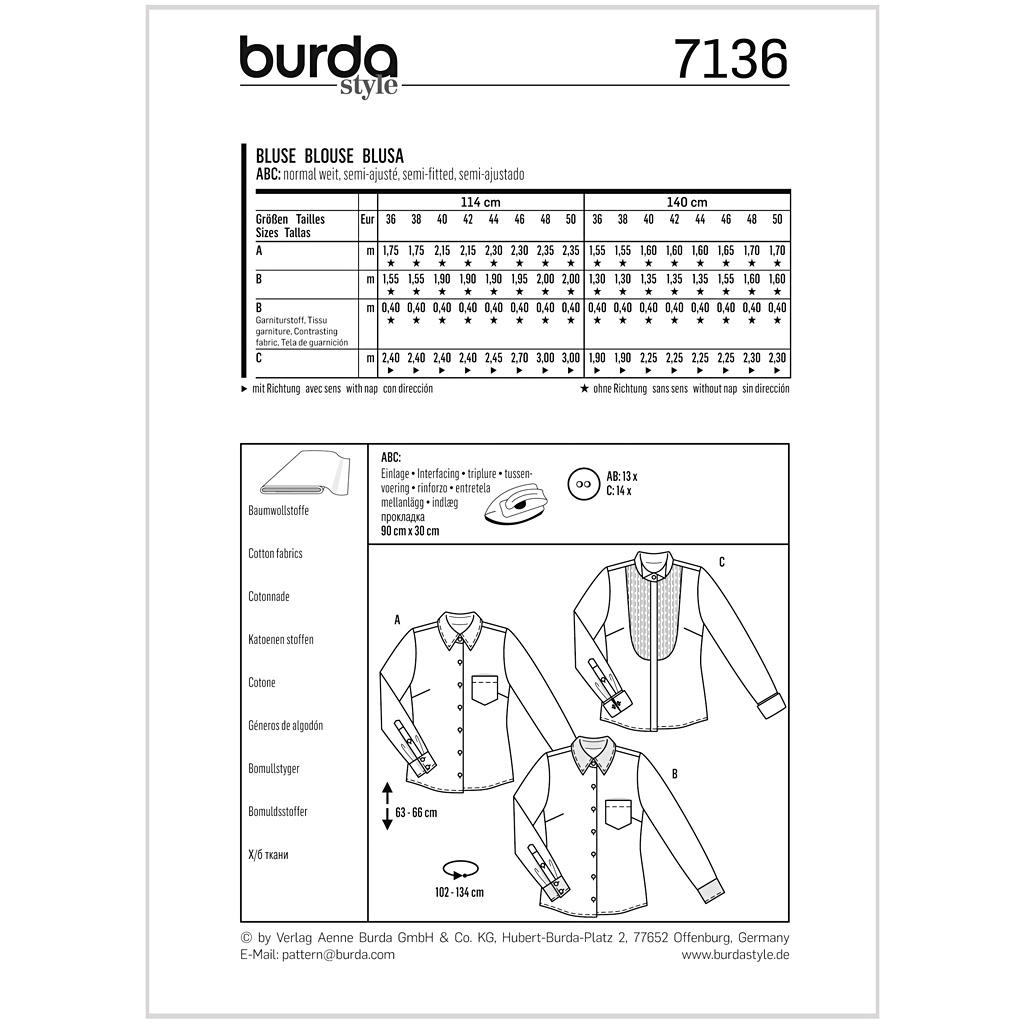 Burda Mønster, Bluse - Billede 2