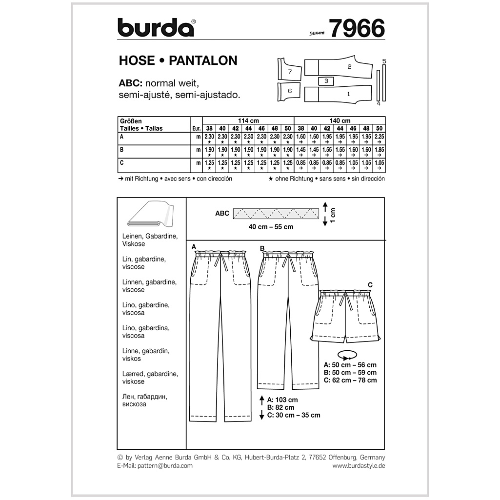Burda Mønster, Buks, - Billede 2
