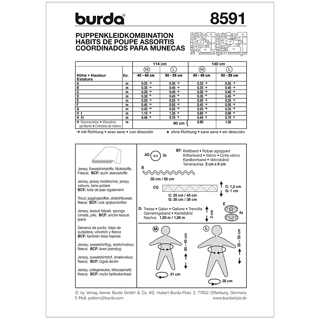 Burda Mønster, Dukketøj - Billede 2