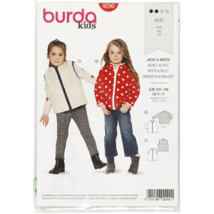 Burda mønster, Børn, Jakke og vest