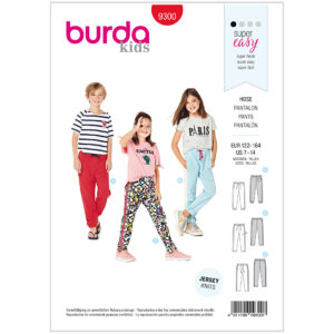Burda mønster, Børn, Jogging Bukser