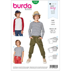 Burda Mønster Børn, Shirt, Str 116-158