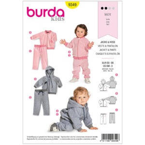 Burda Mønster Baby, Jakke & Bukser. Str 68-98
