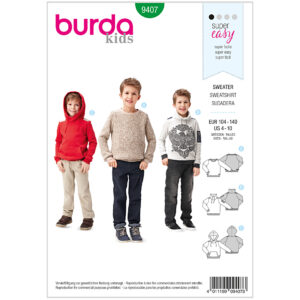 Burda Mønster, Sweater, 1stk.
